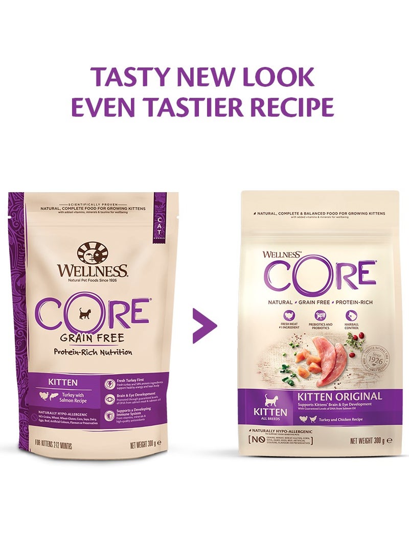 Cat Dry Food Chicken And Turkey Flavor For Kittens - 300g- Grain-Free – Protein-Rich Cat Dry Food - Premium Cat Food