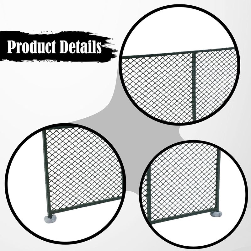 HO Scale Fence,Model Fence,Micro Landscape Decor,DIY,Creative Sturdy Scenery Accessories for Model Trains Diorama Scene, Green C - Image 2