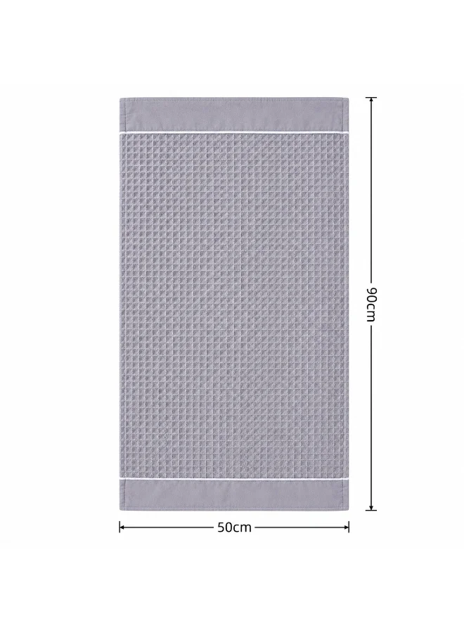 Donetella Hand Towels (Pack of 4, 50x90 cm) – Microfiber 310 GSM Waffle Weave Ultra Soft & Highly Absorbent Quick Dry , Lightweight Solid Hand Towel for Bathroom, Gym, Spa & Travel.