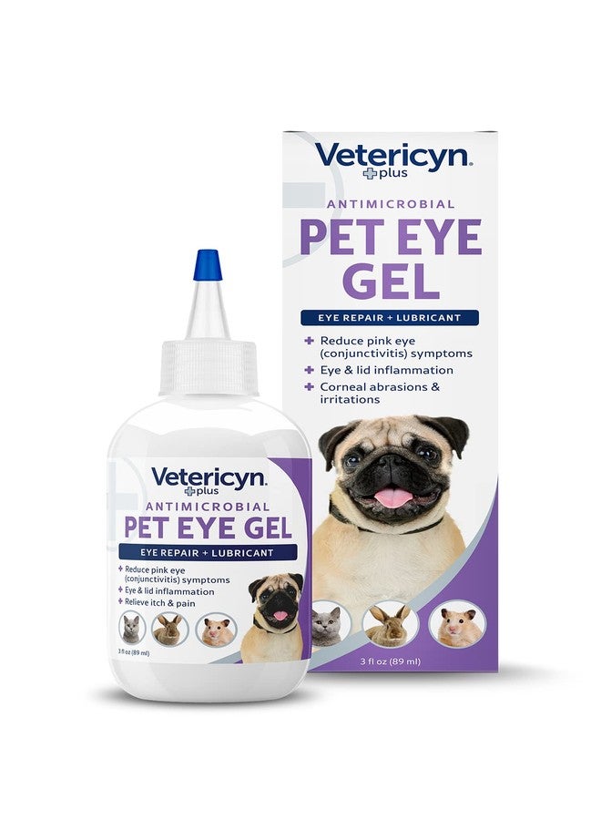 Vetericyn Plus Pet Eye Gel | Dog and Cat Eye Ointment Alternative to Lubricate and Relieve Eye Irritations and Abrasions, Reduce Symptoms of Pink Eye in Dogs and Cats. 3 ounces - Image 1