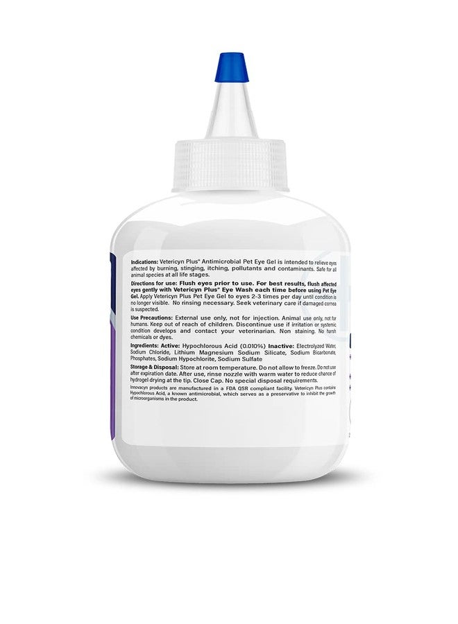 Vetericyn Plus Pet Eye Gel | Dog and Cat Eye Ointment Alternative to Lubricate and Relieve Eye Irritations and Abrasions, Reduce Symptoms of Pink Eye in Dogs and Cats. 3 ounces - Image 4