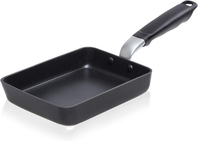 Techef - Tamagoyaki Japanese Omelette Pan/Egg Pan Skillet, PFOA-Free, Dishwasher Safe, Induction-Ready, Made in Korea (Black/Medium) - Image 1
