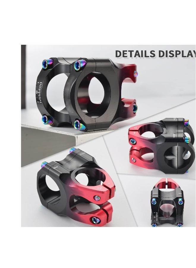 Generic 31.8  28.6mm Bike Stem, 35mm Short MTB Stem, Ultra-Light CNC Aluminum Alloy, Gradient Color High-Strength Alu Alloy Ultralight Hollow Stem for Mountain and Road Bikes  - Image 4