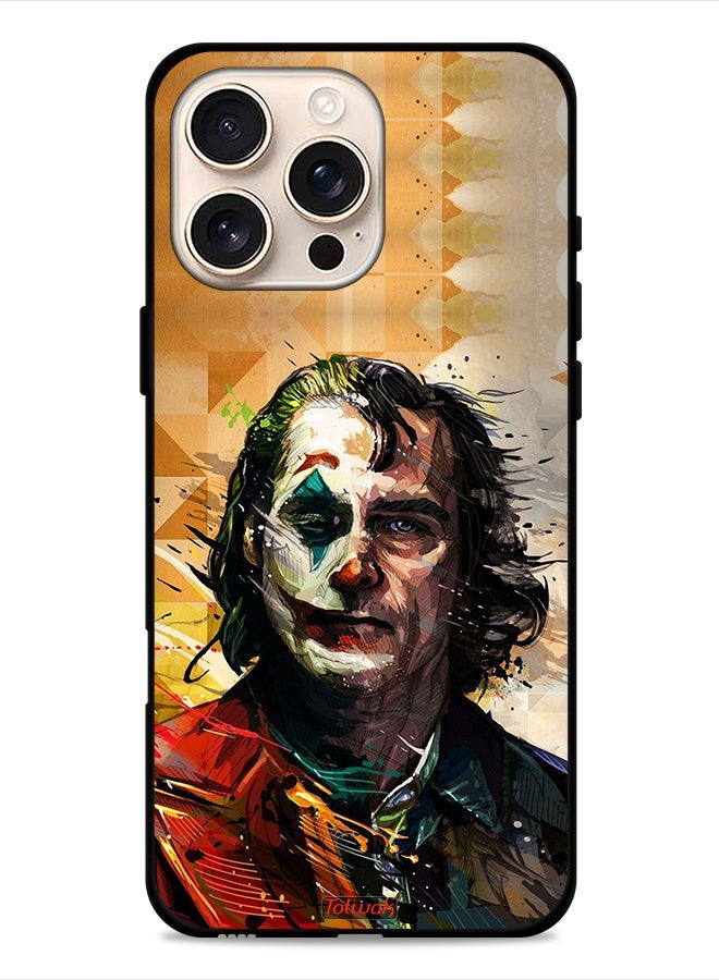 Tolwak Apple iPhone 16 Pro Protective Case Cover Joker Paint Art - Image 1