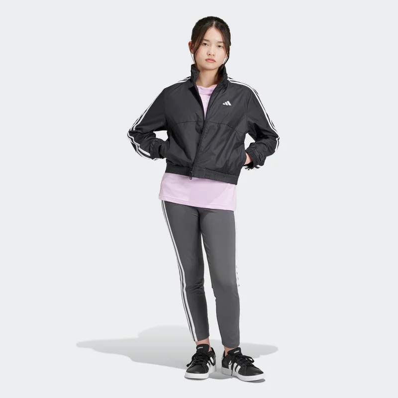 adidas TRAIN ESSENTIALS FULL-ZIP HOODIE JUNIOR GIRLS