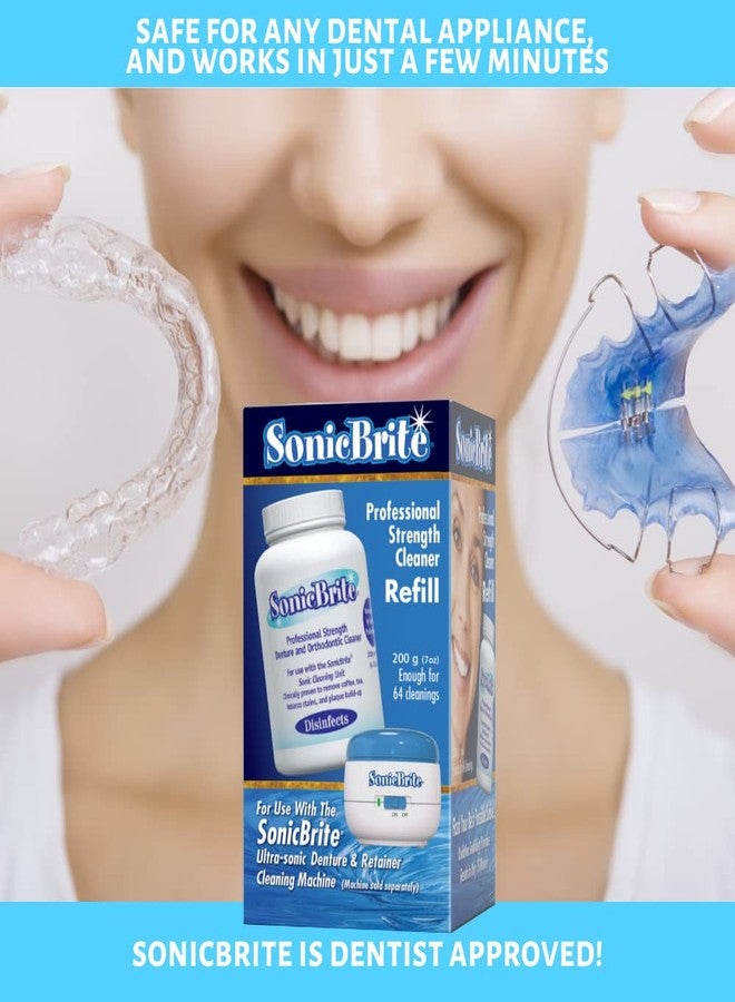 SonicBrite: High Intensity Dental Cleaning Powder — Freshen Your Dentures, Retainers, Night Guards and Aligners — Powerful Formula Removes Stains, & Plaque - Image 5