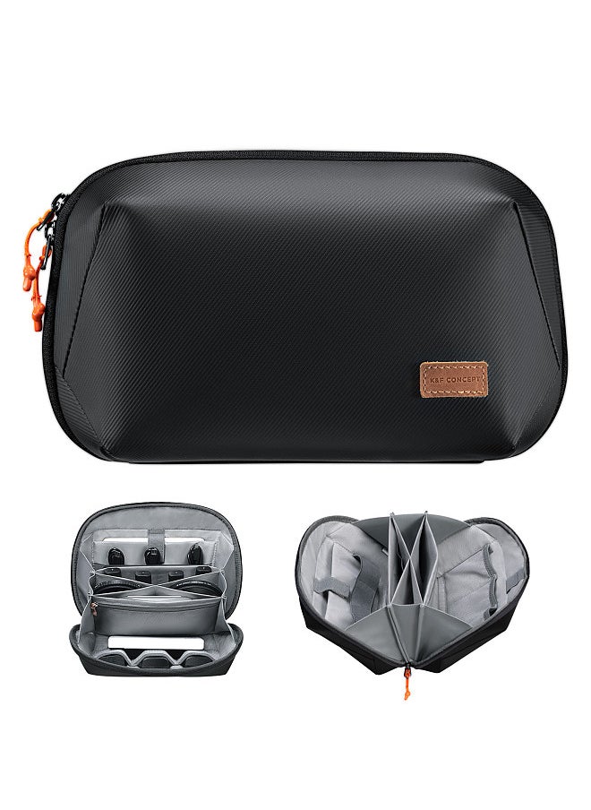 K&F Concept KF13.130 Digital Camera Bag Photography Storager Bag 4L Large Capacity Waterproof Shockproof with Numerous Compartments Compatible with iphone/Smart Phone/Digital Camera/Lens  - Image 1