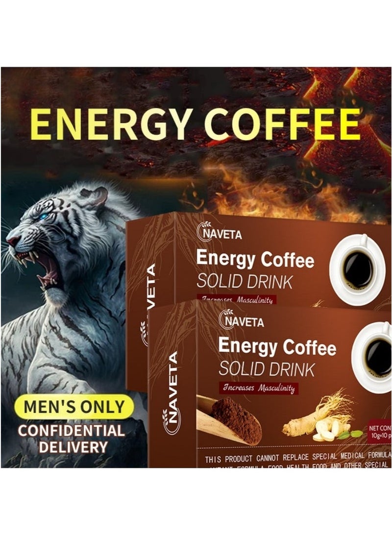 Wins Town Manly Energy Ginseng Coffee Enhances Physical Endurance, Boosts Energy | Protects Men's Health | Natural Energy Boost for Men - Image 2