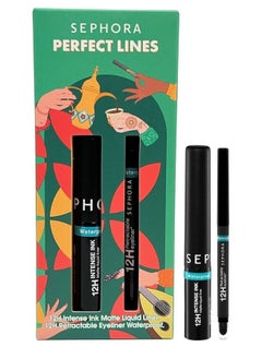 SEPHORA Sephora Collection Perfect Lines Eyeliner Set – Long-Wear, Smudge-Proof Pencil & Liquid Liners for Precision and Bold Definition  - Image 1