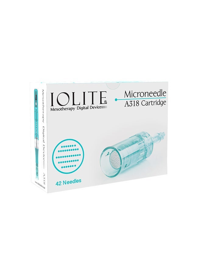 IOLITE Spmu Machine Tattoo Catridge 42 Needles Iolite Mesotheorapy Digital Device Microneedle A318 Cartridge Imtn42 - Image 1