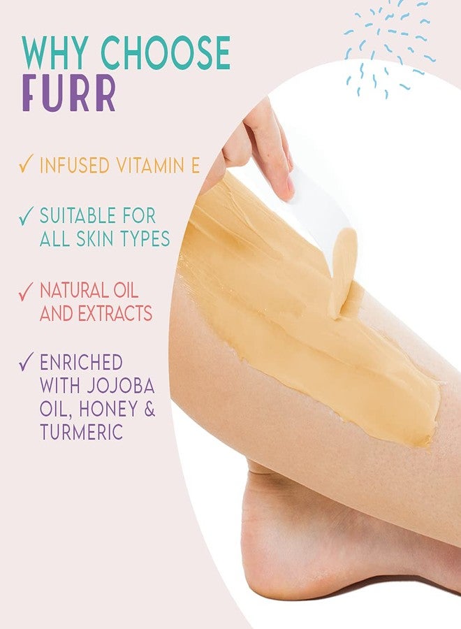 FURR Natural Hair Removal Cream -100gm|Removes Hair In 5 Minutes|Soothes Skin|Enriched With Vitamin E Turmeric, Honey, Jojoba Oil & Avocado |For Men and Women | Suitable For All Skin Types |Pack Of 2 - Image 3