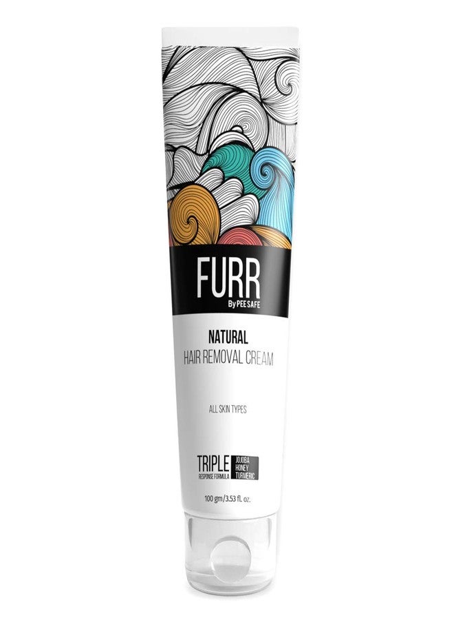 FURR Natural Hair Removal Cream -100gm|Removes Hair In 5 Minutes|Soothes Skin|Enriched With Vitamin E Turmeric, Honey, Jojoba Oil & Avocado |For Men and Women | Suitable For All Skin Types |Pack Of 2 - Image 2