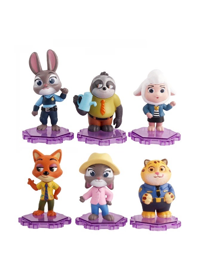 عام زوتوبيا نموذج سطح المكتب الديكور الثعلب نيك أرنب ضابط شرطة الكرتون صندوق أعمى دمية - Image 1