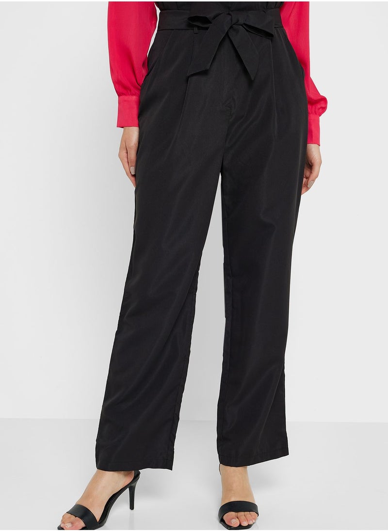 Ginger - Overlap Front Pleated Pants - Image 1