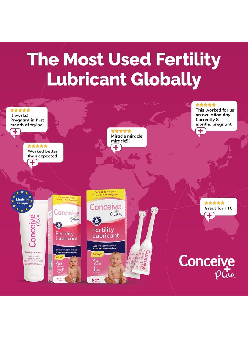 كونسيف_بلس زيوت التشحيم Conceive Plus Fertility - للنساء اللاتي يحاولن الحمل، 8 × 4 جرام من أدوات التطبيق المعبأة مسبقًا - Image 4