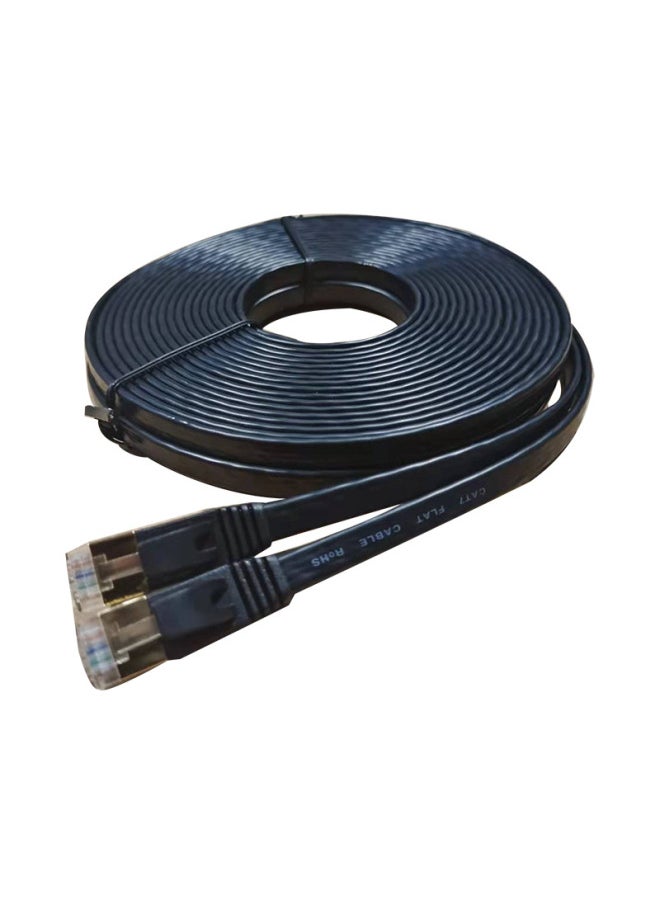 Generic Category 7 Household Shielded Twisted Pair Cat7 Broadband Connection Thin Line Computer Finished Flat Network Cable-Color:White-Line Length:2m  - Image 4