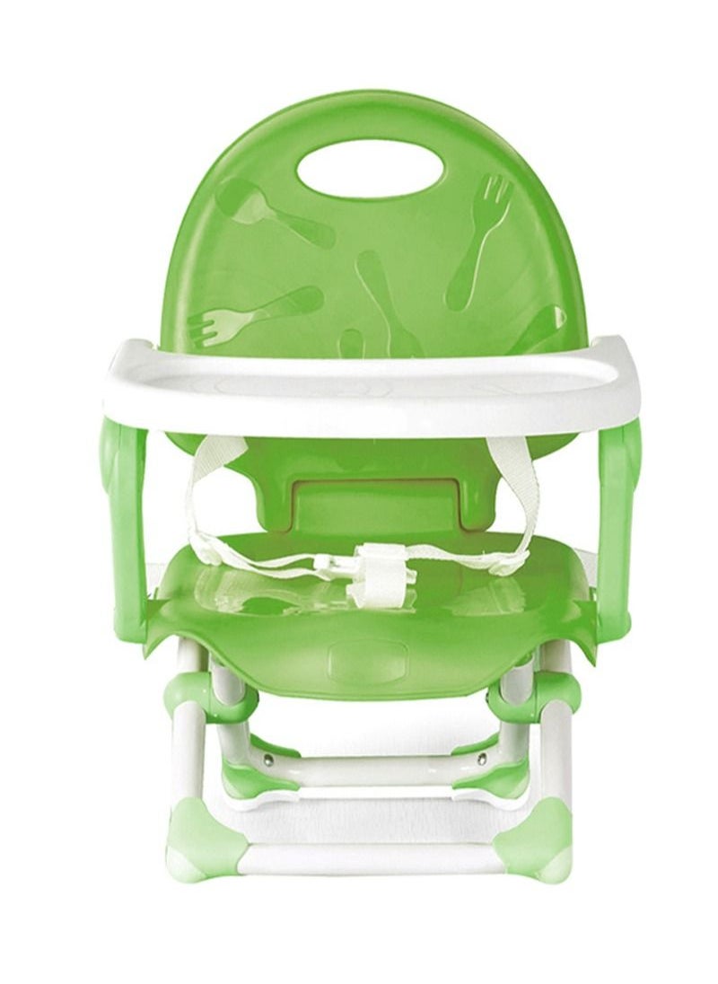 AGD - 3-in-1 Baby Feeding High Chair with Removable Tray and Adjustable Legs with Safety Harness and Footrest / Green - Image 1
