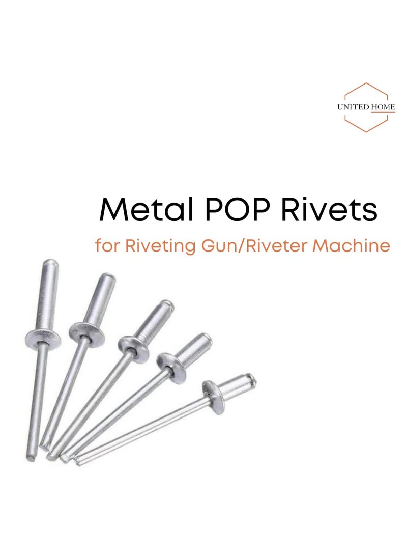 UNITED HOME United Home Aluminium Blind Rivet Metal POP Rivets for Riveting GunRiveter Machine 1000 pieces 316 X 1  - Image 2