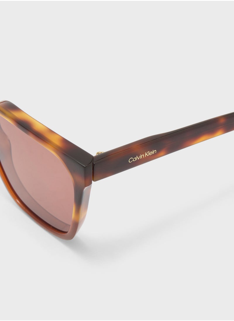 CALVIN KLEIN Modified Rectangle Sunglasses  - Image 4