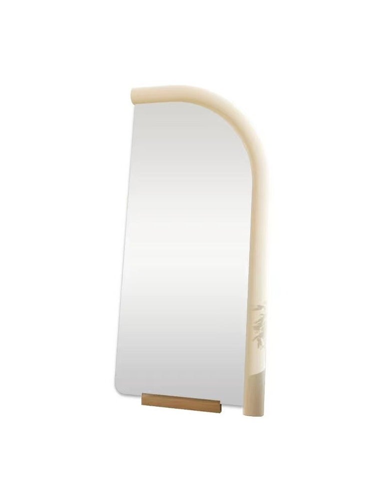 fashionhome Modern Scandinavian Arc Design Full Length Mirror Standing Hanging or Leaning Against Wall Large Bedroom Floor Mirror Dressing Mirror Wall-Mounted Mirror Wood Frame Mirror Round Corner 70x170 cm  - Image 3