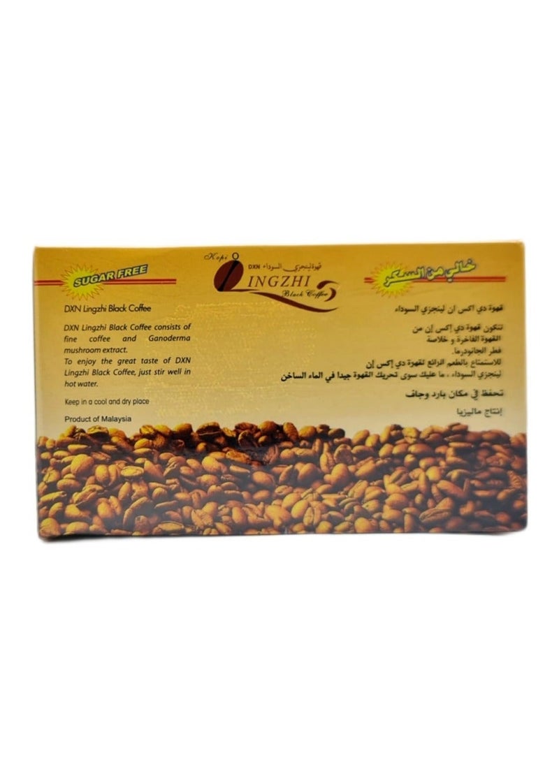 دي اكس ان قهوة لينجزي السوداء 2 في 2 مع خلاصة الجانوديرما - 4.5 غرام × 20 كيسًا - Image 4
