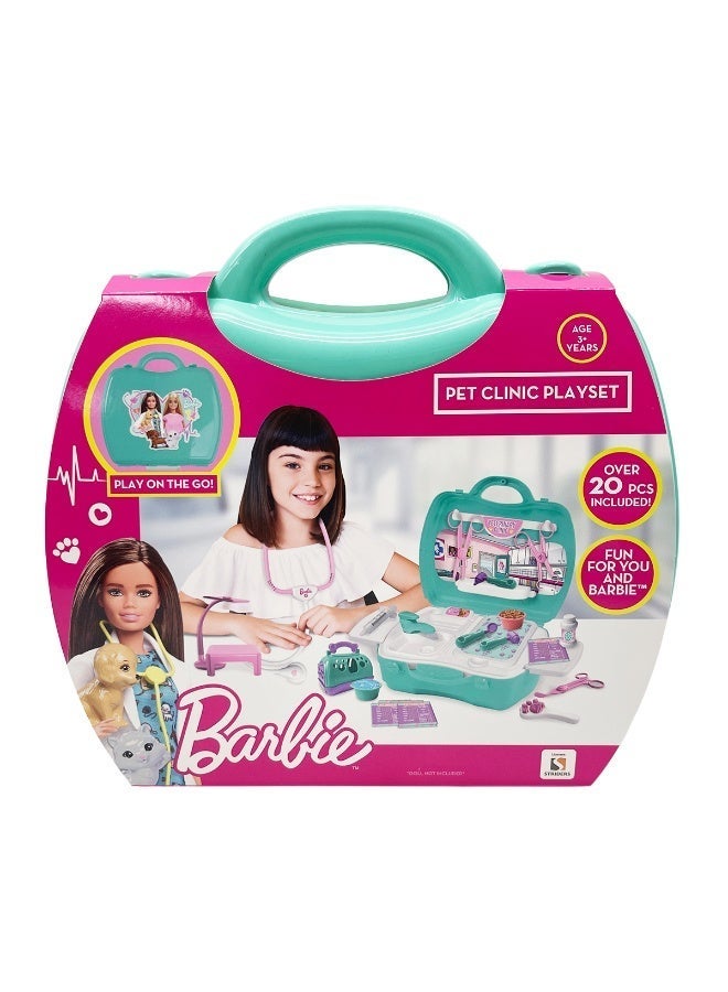 Barbie مجموعة ألعاب عيادة باربي للحيوانات الأليفة - Image 3