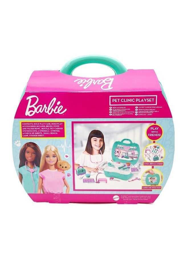 Barbie مجموعة ألعاب عيادة باربي للحيوانات الأليفة - Image 4
