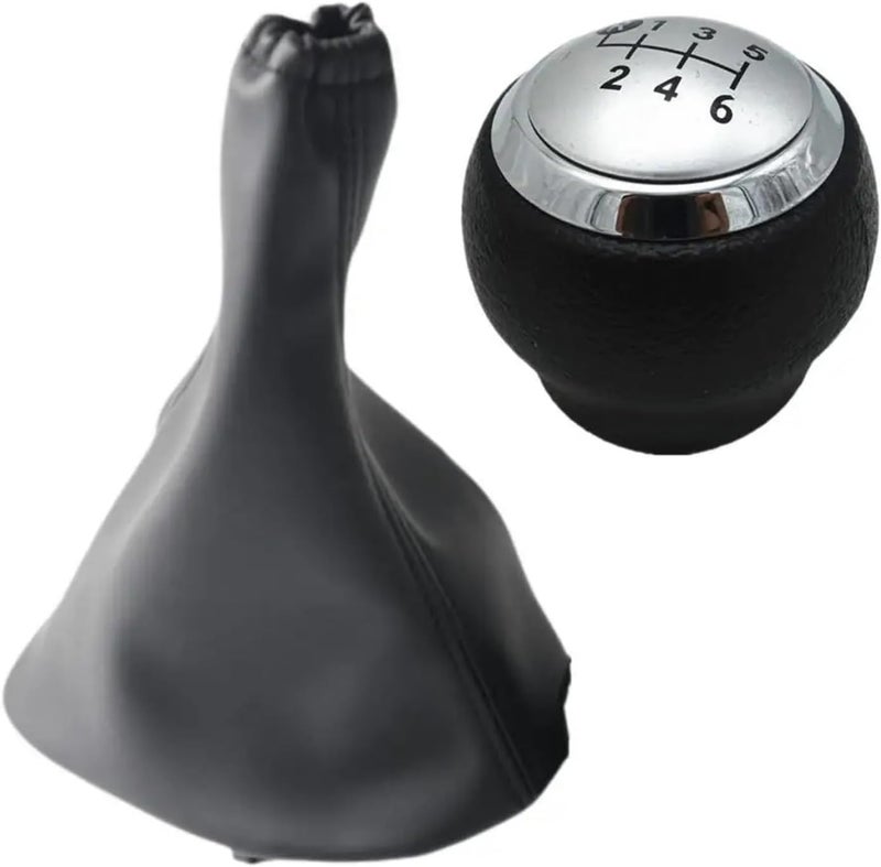 6 Speed Manual Gear Shift Knob Lever Shifter Stick With Boot For Yaris MK2 2005 2011 - Image 1