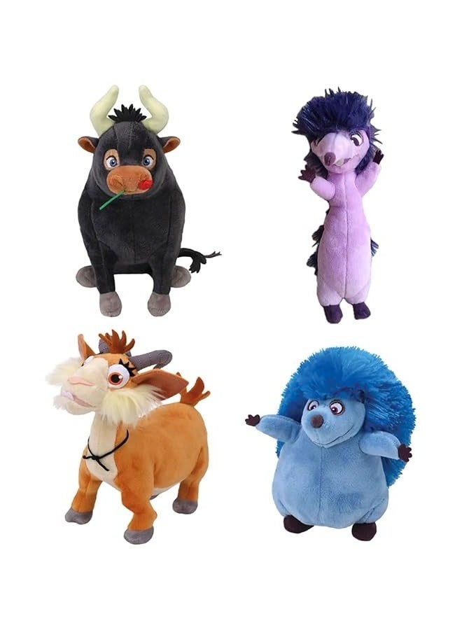 Beanie Boo FER-DINAND Bull Dos Cuatro Hedgehog Lupe Goat Soft Plush 6inch (Fer-dinand 4Pcs) 