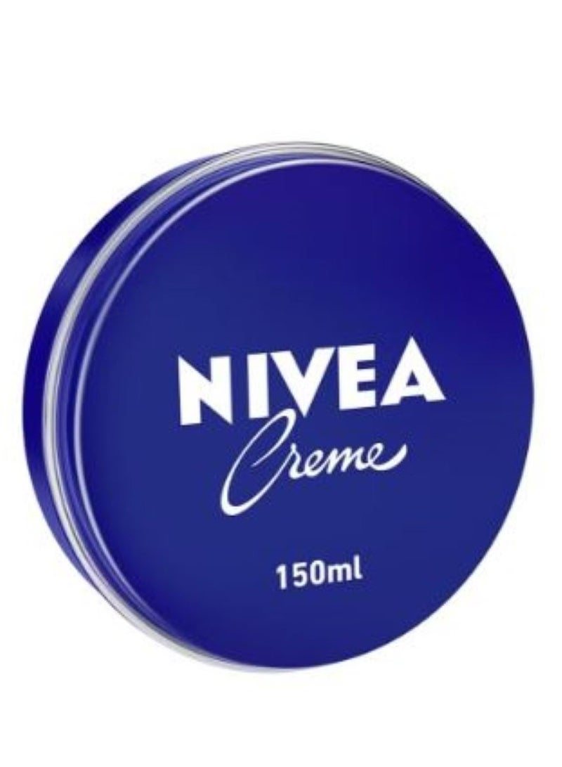Nivea Moisturising Cream, Universal All Pourpose Moisturizer for Face Body Hands, Tin 150ml - Image 1