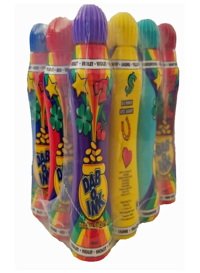 Dab-O-Ink Bingo Dauber - 3 oz - 12 Pack - Assorted Colors - Image 2