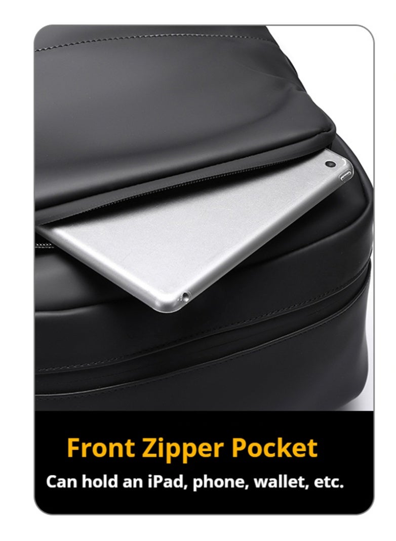 لبونير ​حقيبة ظهر سفر خفيفة الوزن 23 لتر للرجال والنساء،​ حقيبة يومية فائقة الخفة، مقاومة للماء ومتينة من نايلون عالي الكثافة مع حقيبة كمبيوتر محمول وحزام مرور الأمتعة، أحزمة كتف مبطنة على شكل حرف S مريحة للغاية، حجرة مخصصة ومبطنة للaptop مقاس 15-16 بوصة، داخل منظم مع جيوب متعددة للأجهزة الإلكترونية وزجاجة الماء والأساسيات، سوستة ذاتية الإصلاح ناعمة، تصميم حضري بسيط للمكتب والمدرسة والكلية والجامعة، مثالية للتنقل اليومي ورحلات العمل والعطلات قصيرة في نهاية الأسبوع والمغامرات الخارجية مثل المشي لمسافات طويلة وركوب الدراجات، معتمدة للحمل على متن الطائرة، تصميم يتوافق مع متطلبات أمن الطيران (TSA)، ميزات مضادة للسرقة، ظهر مبطن للتهوية، خفيفة الوزن فقط 775 جرام، مضغوطة وعصرية للمحترفين والطلاب والمسافرين الرقميين، الحجرة الرئيسية فسيحة، جيوب جانبية للوصول السهل، مثالية للعمل والسفر والصالة الرياضية والاستخدام العادي كحقيبة ظهر يومية متعددة الاستخدامات وحقيبة شخصية. - Image 5