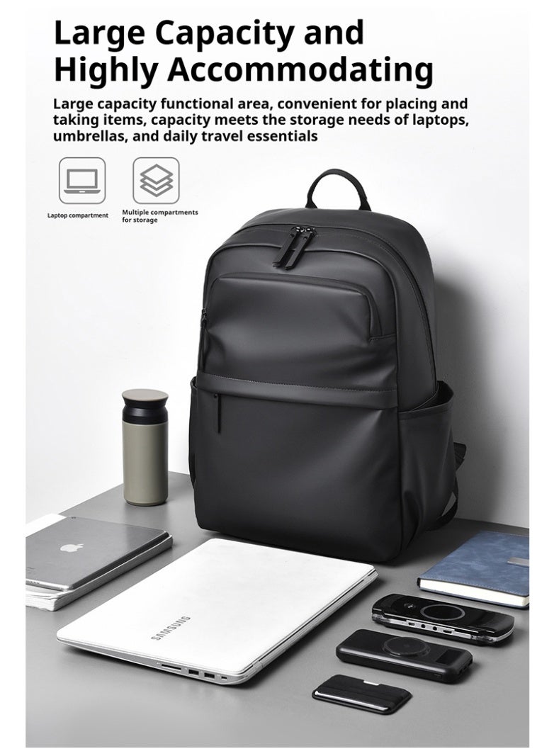 لبونير ​حقيبة ظهر سفر خفيفة الوزن 23 لتر للرجال والنساء،​ حقيبة يومية فائقة الخفة، مقاومة للماء ومتينة من نايلون عالي الكثافة مع حقيبة كمبيوتر محمول وحزام مرور الأمتعة، أحزمة كتف مبطنة على شكل حرف S مريحة للغاية، حجرة مخصصة ومبطنة للaptop مقاس 15-16 بوصة، داخل منظم مع جيوب متعددة للأجهزة الإلكترونية وزجاجة الماء والأساسيات، سوستة ذاتية الإصلاح ناعمة، تصميم حضري بسيط للمكتب والمدرسة والكلية والجامعة، مثالية للتنقل اليومي ورحلات العمل والعطلات قصيرة في نهاية الأسبوع والمغامرات الخارجية مثل المشي لمسافات طويلة وركوب الدراجات، معتمدة للحمل على متن الطائرة، تصميم يتوافق مع متطلبات أمن الطيران (TSA)، ميزات مضادة للسرقة، ظهر مبطن للتهوية، خفيفة الوزن فقط 775 جرام، مضغوطة وعصرية للمحترفين والطلاب والمسافرين الرقميين، الحجرة الرئيسية فسيحة، جيوب جانبية للوصول السهل، مثالية للعمل والسفر والصالة الرياضية والاستخدام العادي كحقيبة ظهر يومية متعددة الاستخدامات وحقيبة شخصية. - Image 4