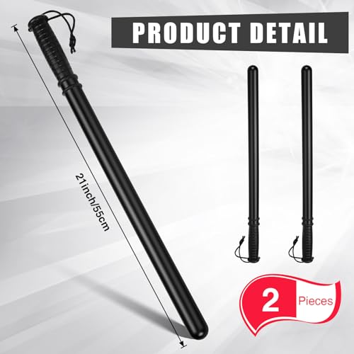 DaisyInner 2 Pcs 21 Inch Black Tire Thumper for Trucker Safety Stick Fish Bat Knocker for Checking Tire Pressure - Image 2
