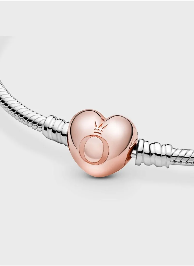 PANDORA Moments Heart & Snake Chain Bracelet
