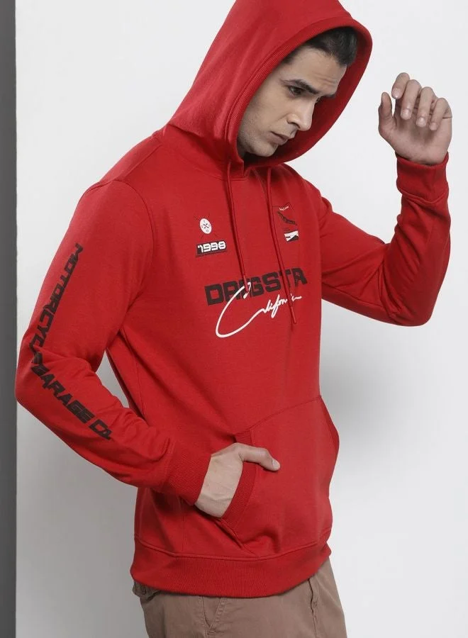 The Indian Garage Co Men Regular Fit Printed Round Neck Full Sleeves Sweatshirt