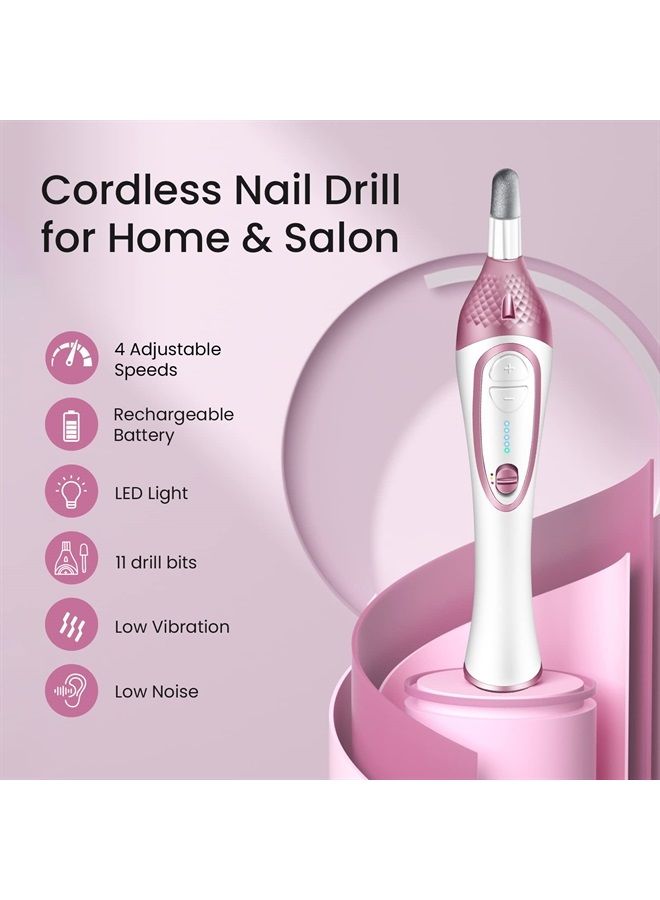 ISTON 36-Piece Professional Manicure & Pedicure Kit, Cordless Nail Drill Machine, 20000RPM,11Pcs Bits, 4 Speed, Electric Nail File Set, Nails Care Kits, Manicure Pedicure Tools, Storage Case - Image 1