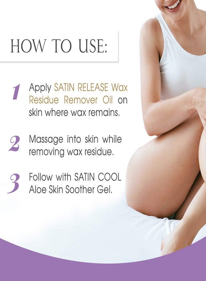 Satin Smooth Satin Release Wax Residue Remover Oil, Almond-Infused, Post-Waxing Oil, Skin Care, 4 fl. oz, 2-Pack - Image 5