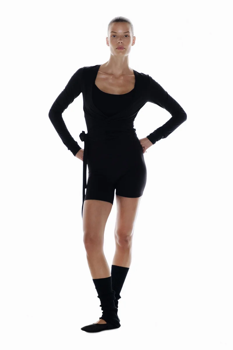H&M  Sports wrap top in modal for Women | Best Price UAE