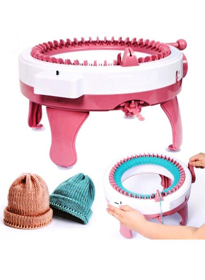 Swing Knitting Machine Plastic Hand Knitting Sewing Machine Children Weaving Toy 48 Needles - Image 1