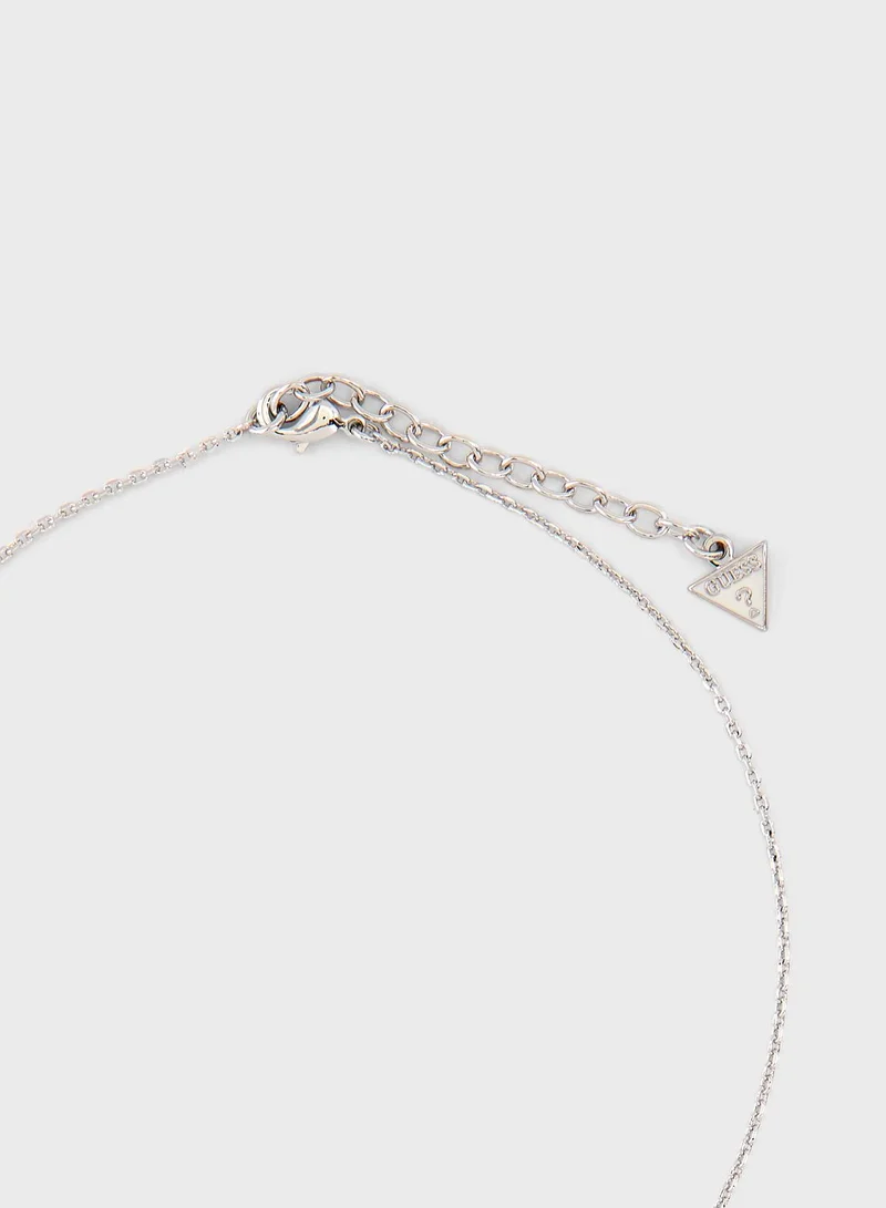 GUESS Slide Triangles Necklace