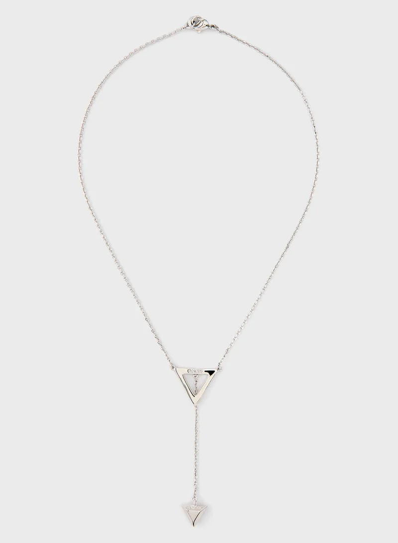 GUESS Slide Triangles Necklace