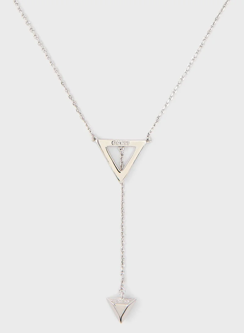GUESS Slide Triangles Necklace