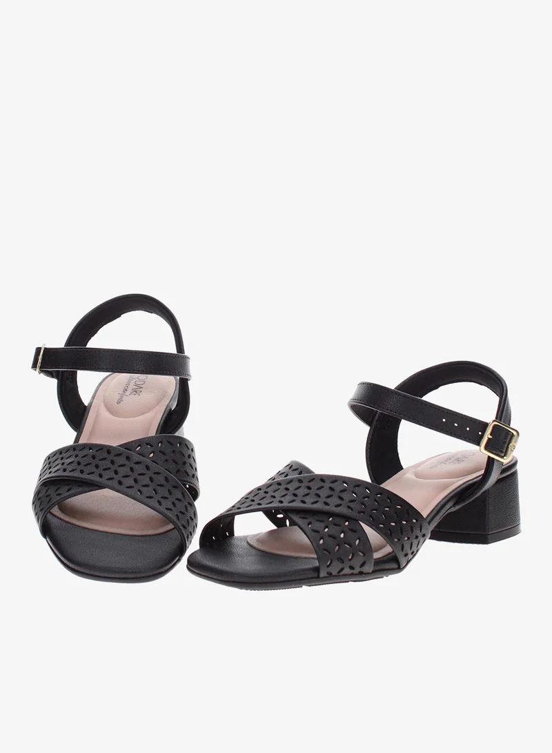 Modare Black Modare Women’s Flat Sandals with Back Strap – Secure Fit and Lightweight Daily Wear for Women | Best Price UAE