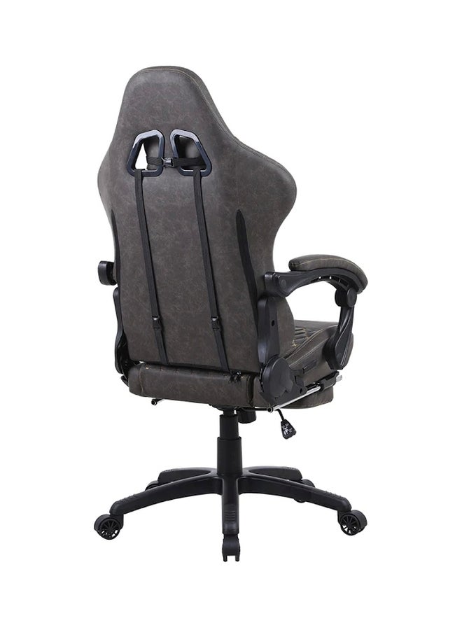 Blitzed Gaming Chair Racing Style With Retractable Footrest Brown - Image 2