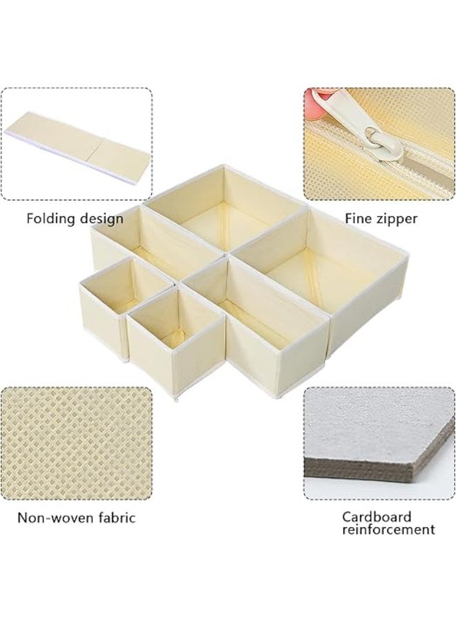 DUNISO 12 Pcs Clothes Drawer Organisers，Foldable Underwear Drawer Organizer and Closet Dividers，Storage Dresser Drawer Dividers，for Clothes, Socks, Bras, Underwear, Towels, Leggings, Jeans and Sweaters - Image 3