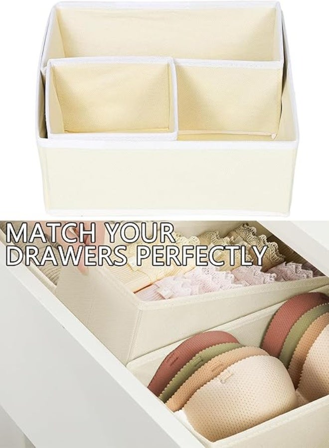 DUNISO 12 Pcs Clothes Drawer Organisers，Foldable Underwear Drawer Organizer and Closet Dividers，Storage Dresser Drawer Dividers，for Clothes, Socks, Bras, Underwear, Towels, Leggings, Jeans and Sweaters - Image 5