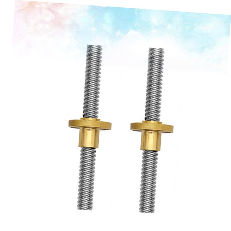 2Pcs Stainless Steel Lead Screw Threaded Rod with Nut for Stepper Motor and 3D Printer Parts - Image 2