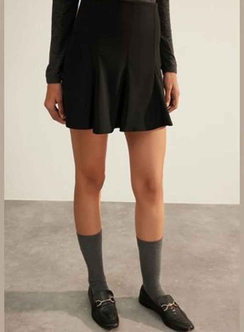 trendyol Black Premium High Quality Godeli Mini Woven Skirt TWOAW24ET00308