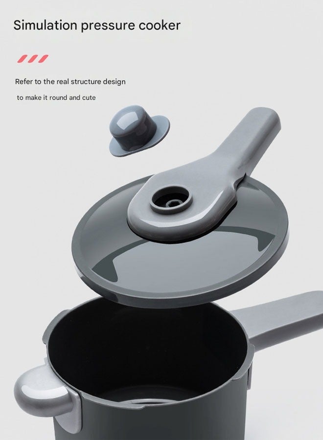 59 Pcs Kitchen Playset Food Toys with Veggies, Fruits Play Kitchen Accessories Set for Kids Pots Pans Playset Cooking Utensils Play Food for Girls & Boys - Image 4